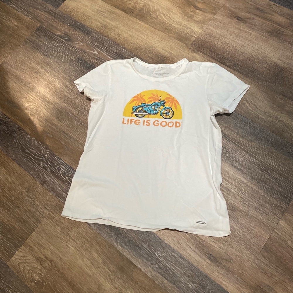 Life Is Good bad wanna jamma motorcycle T🏍 - Picture 2 of 3